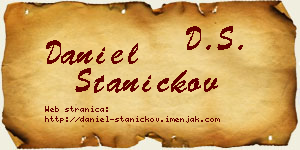 Daniel Staničkov vizit kartica